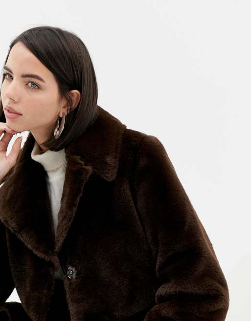 Warehouse femme shop faux fur coat