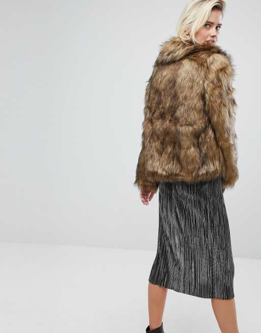 Warehouse Faux Fur Jacket ASOS