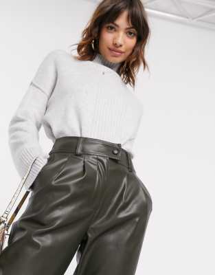 asos faux leather pants