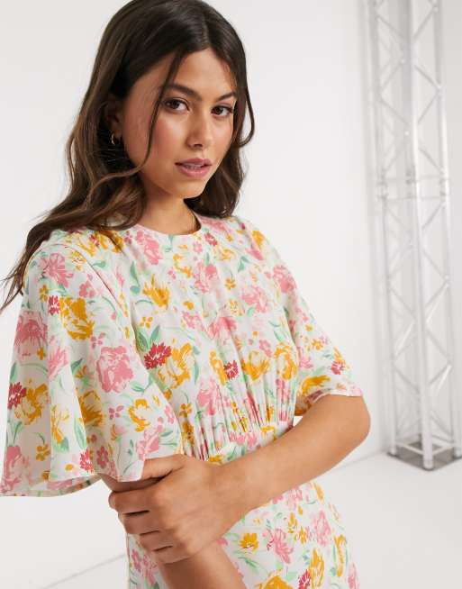 Warehouse white 2024 floral dress