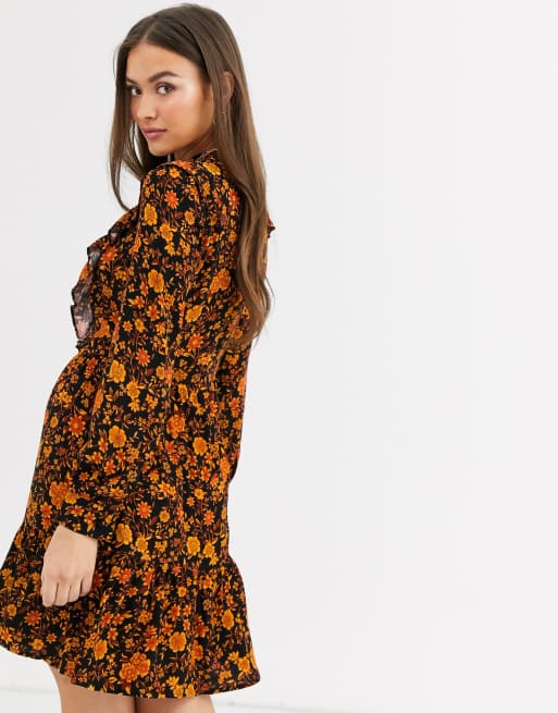 Warehouse retro floral clearance dress