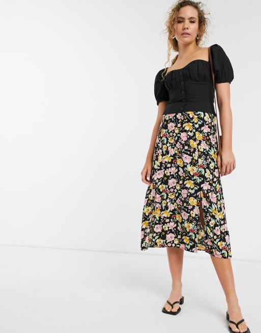 warehouse floral midi