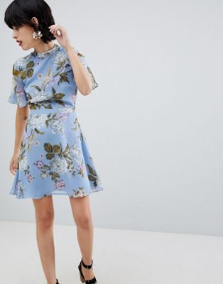 Warehouse Floral Print Tea Dress | ASOS