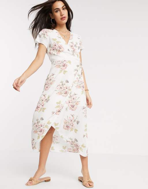 Warehouse floral midi outlet dress