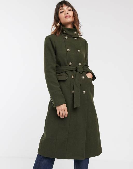 Khaki warehouse coat sale