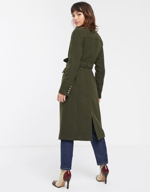 Warehouse green coat sale