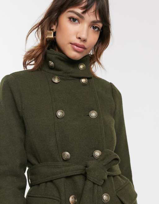 Warehouse 2025 khaki coat