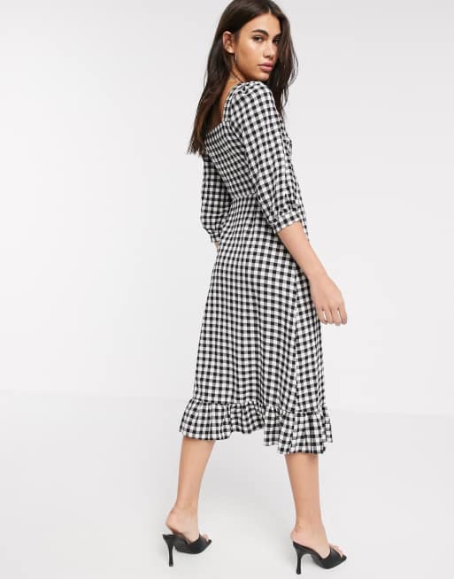 Warehouse black and white cheap dress