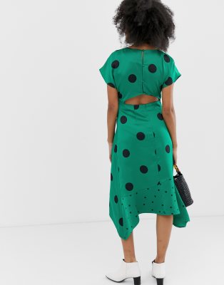mixed polka dot dress