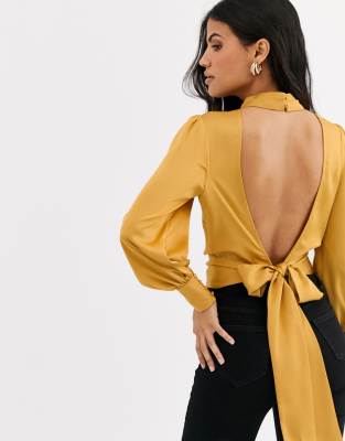 asos open back top