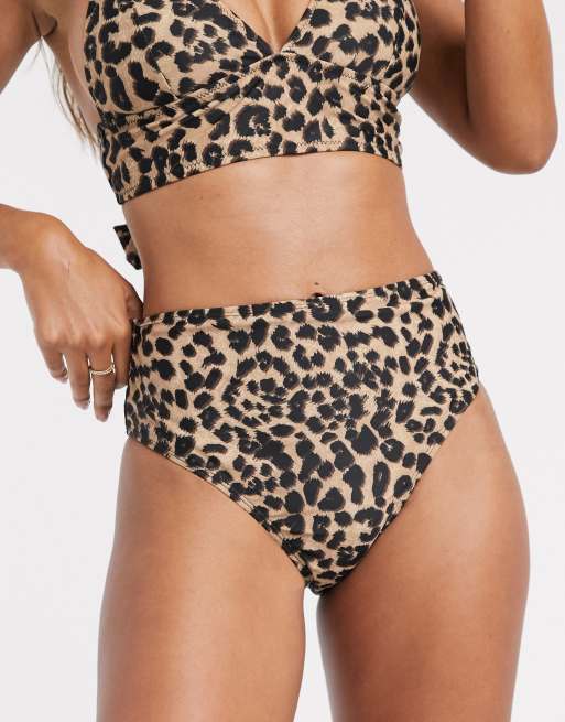 Warehouse leopard cheap print bikini