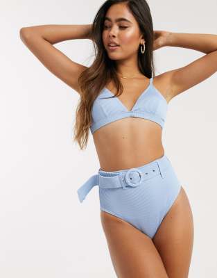 high waisted belt bikini
