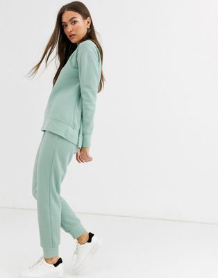 Warehouse jogger two-piece in sage | ASOS