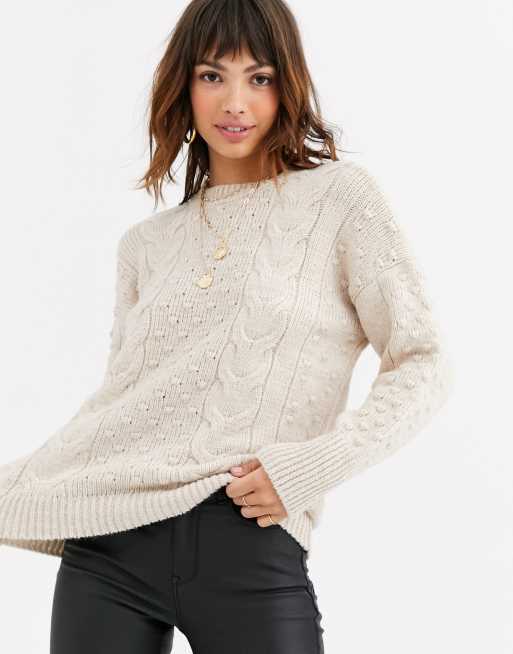 Warehouse 2025 cream jumper