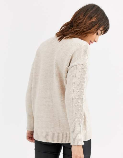 Warehouse cream outlet jumper