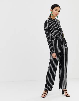 warehouse stripe jumpsuit