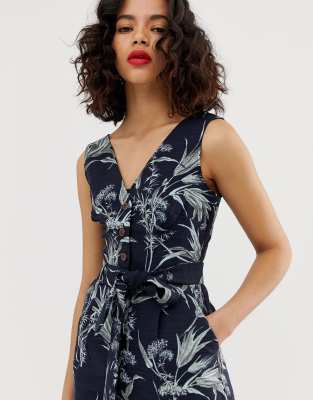 warehouse tropical jumpsuit