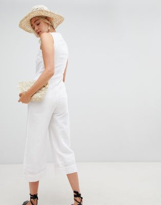 warehouse white jumpsuit