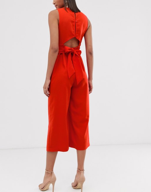 Warehouse open store back jumpsuit