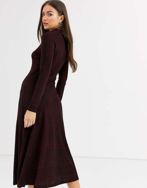 Warehouse shop berry dress