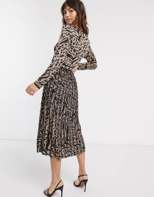 warehouse leopard dress