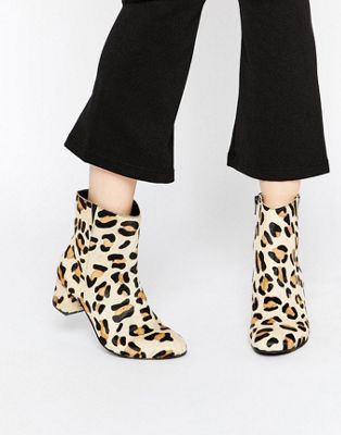 pony hair leopard boots