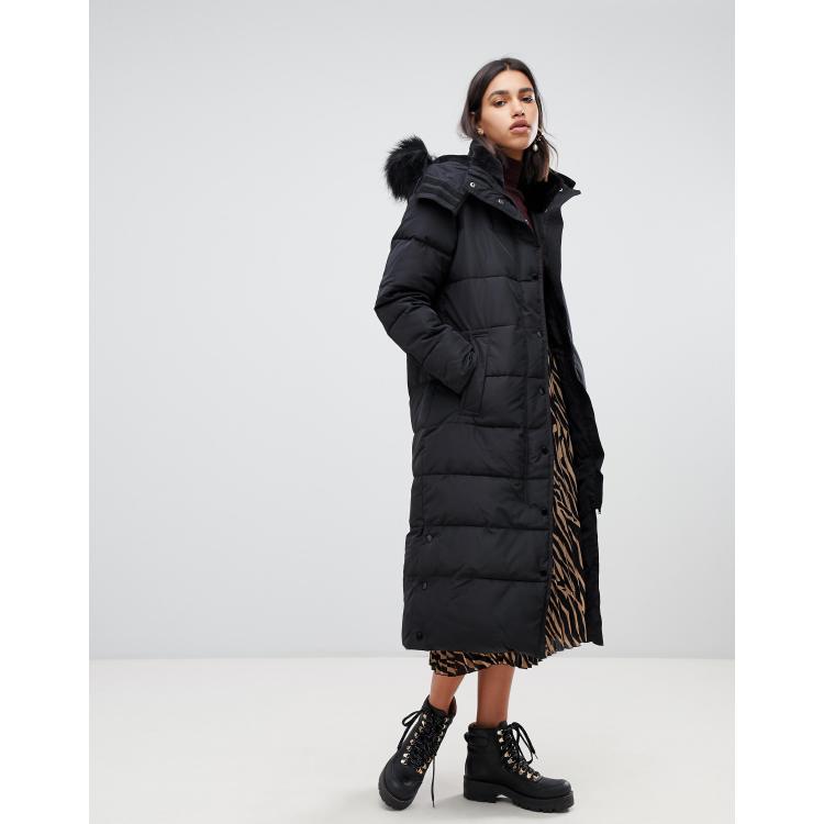Warehouse longline padded on sale coat