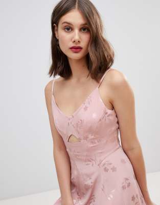 warehouse jacquard dress