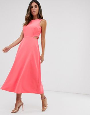 warehouse pink dress