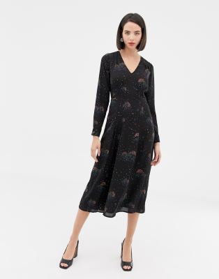 warehouse midi dress