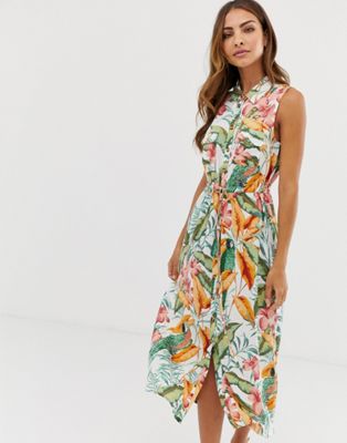 warehouse tropical dress