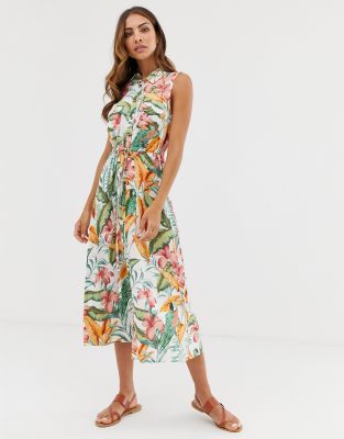 warehouse tropical dress