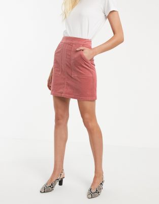 mini jupe velours