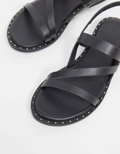 Warehouse on sale black sandals