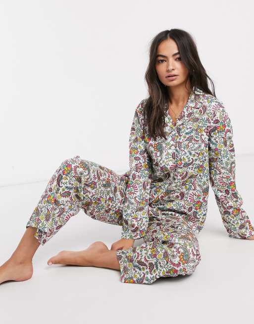 Warehouse Paisley Print Pyjama Shirt Asos