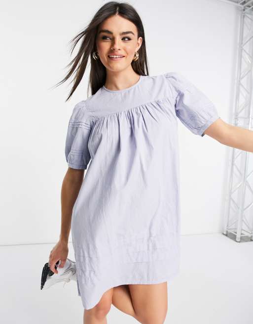 Warehouse puff sleeve clearance dress