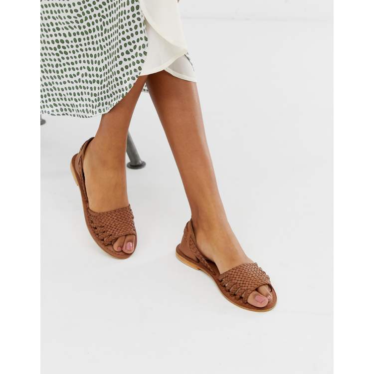 Peep toe cheap huarache sandals