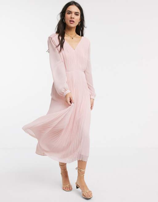 Warehouse pleated clearance dress