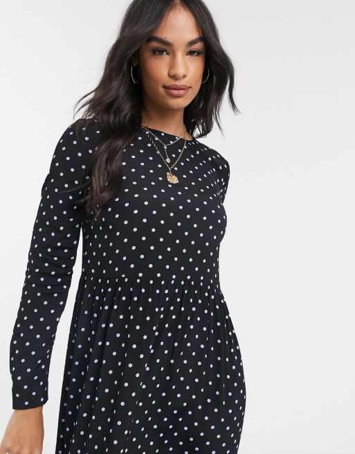 Warehouse black 2025 spot dress