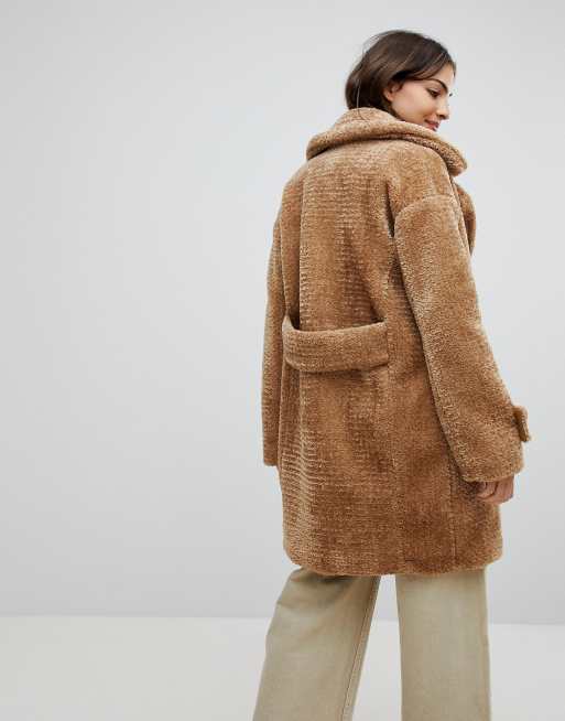 Warehouse oversized teddy on sale coat