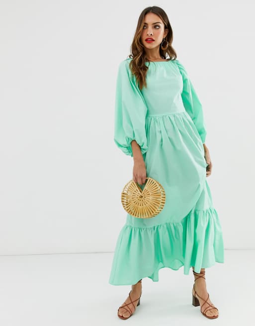 Warehouse puff sleeve on sale dress