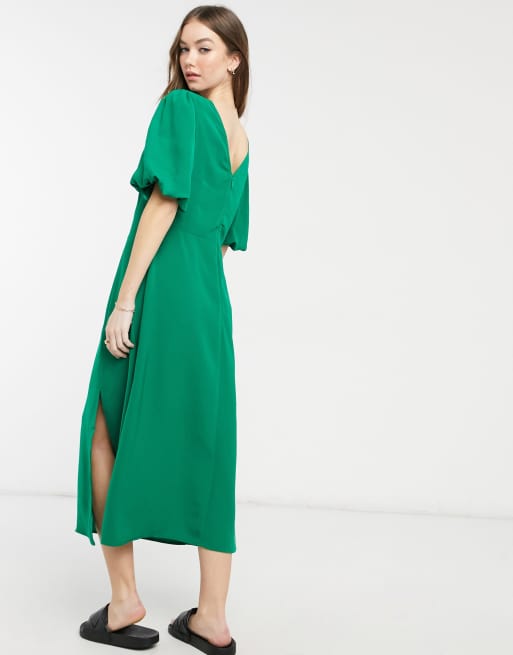 Warehouse 2025 green dress