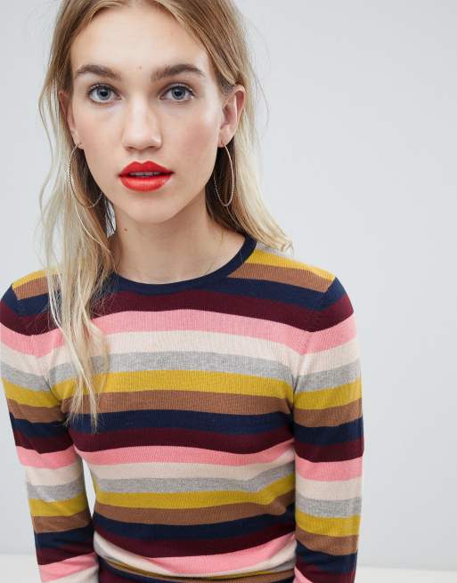 Warehouse rainbow clearance jumper