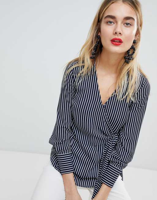 Warehouse – Randig omlottblus