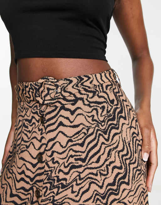 Animal print midi outlet skirt warehouse