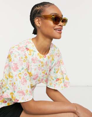 Warehouse - Riviera - Top a fiori multicolore