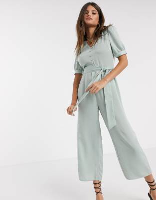 puff sleeve jumpsuit