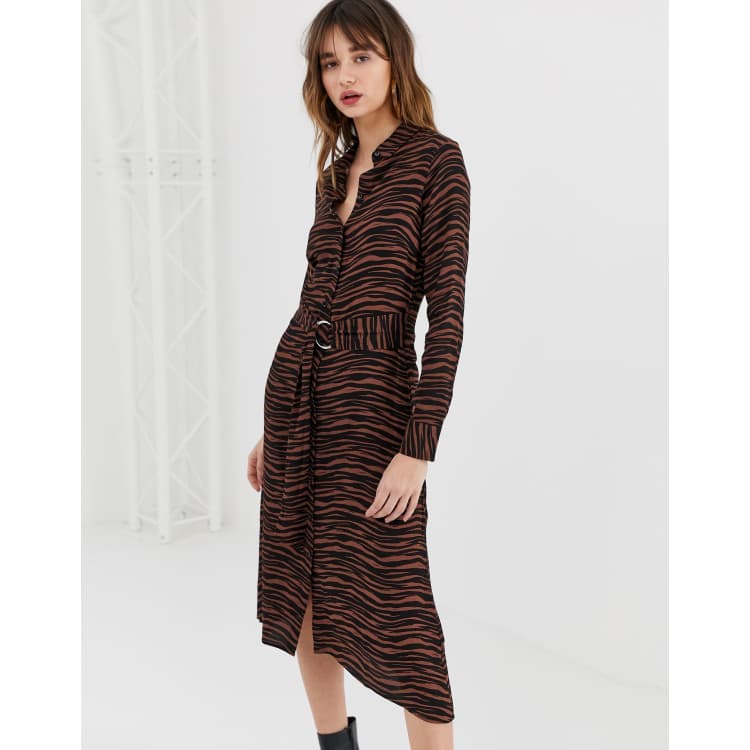 Warehouse zebra shirt outlet dress