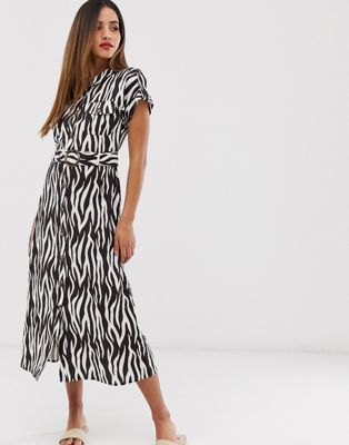 zebra print dress warehouse