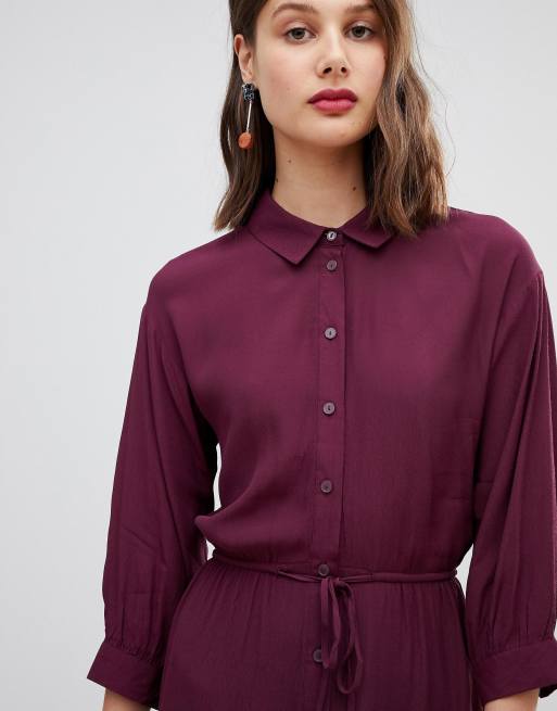 Warehouse plum clearance dress